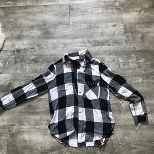 Zara plaid button down shirt